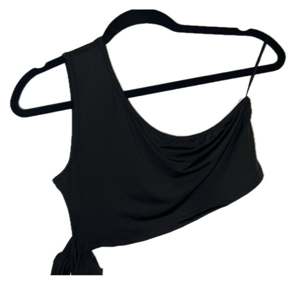 Y2K One Shoulder Side Knot Crop Top BNWOT- [Size S] - Picture 5 of 12